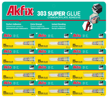 картинка Супер клей Akfix 303 от магазина Огнекор